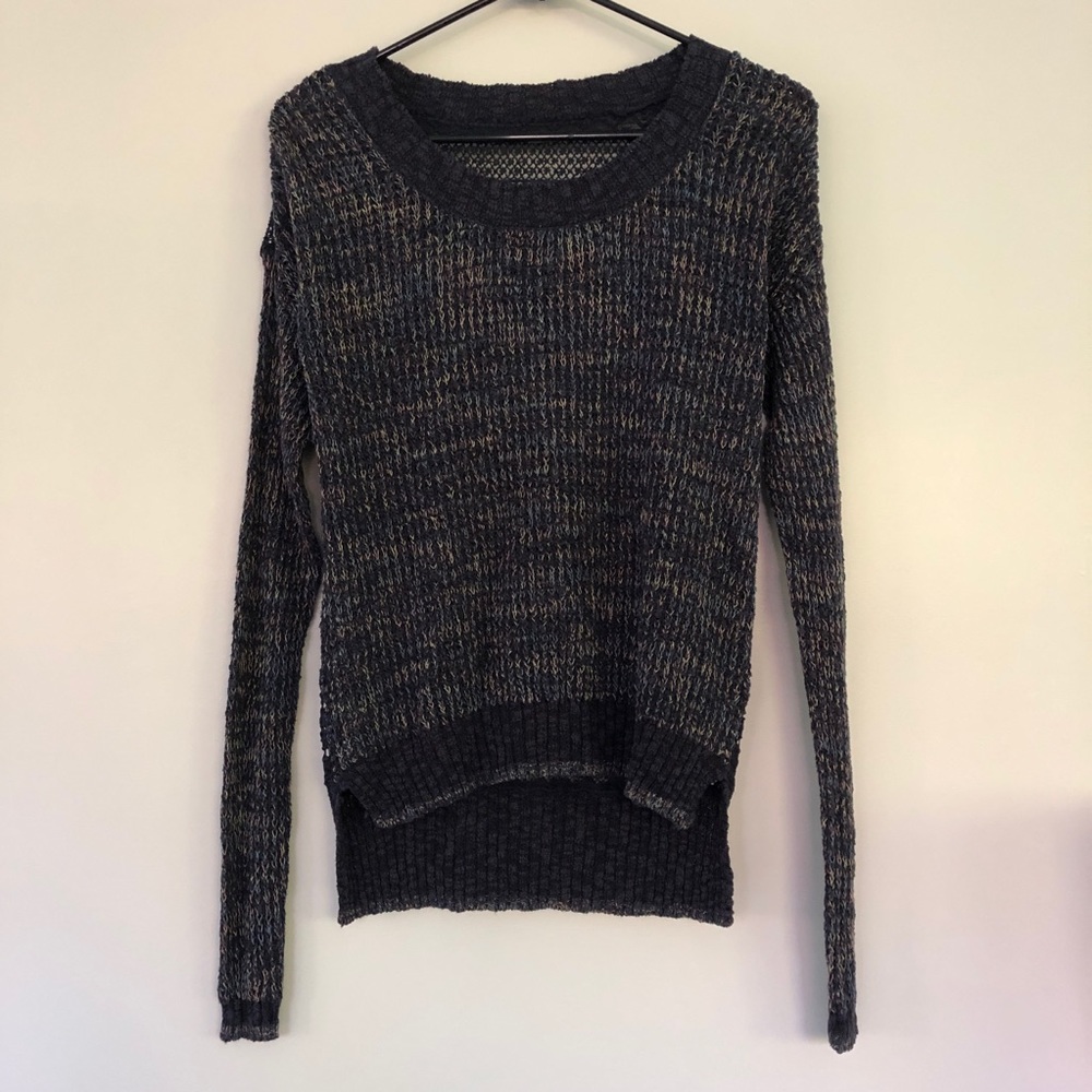 Crochet back sweater